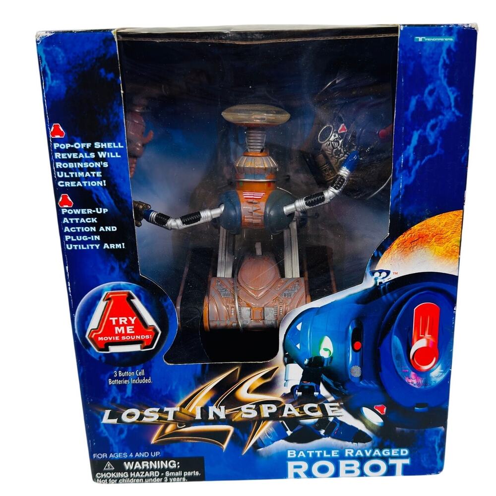Lost In Space Battle Ravaged Robot 7" Action Figure Trendmasters 1997 New In Box